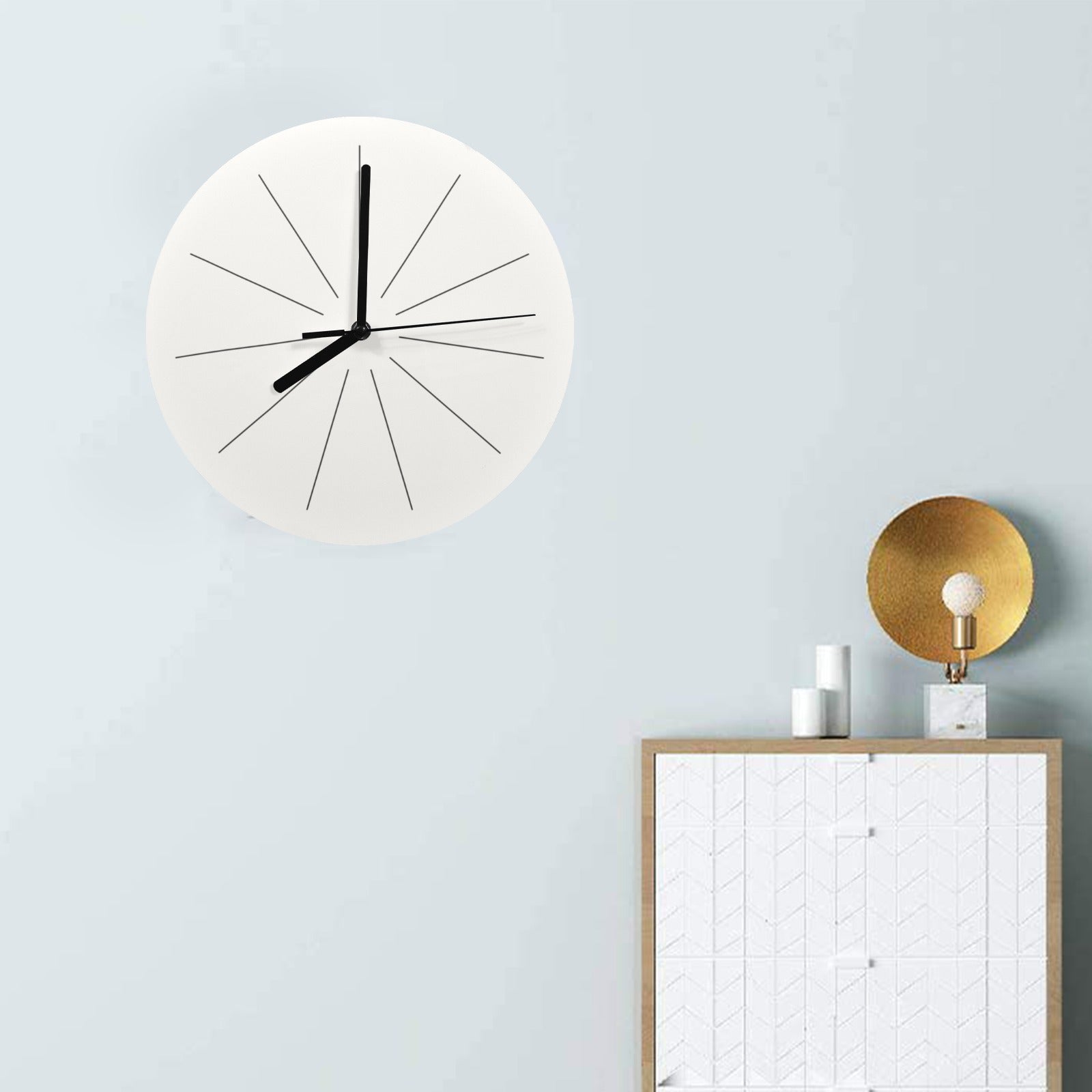 Analog Intersections - Wall Clock with Creative Design