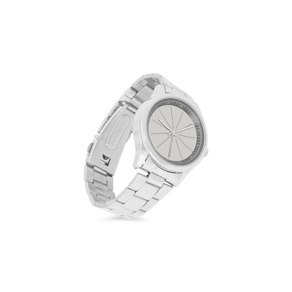 Analog Intersections - Stainless Steel Watch with Creative Design