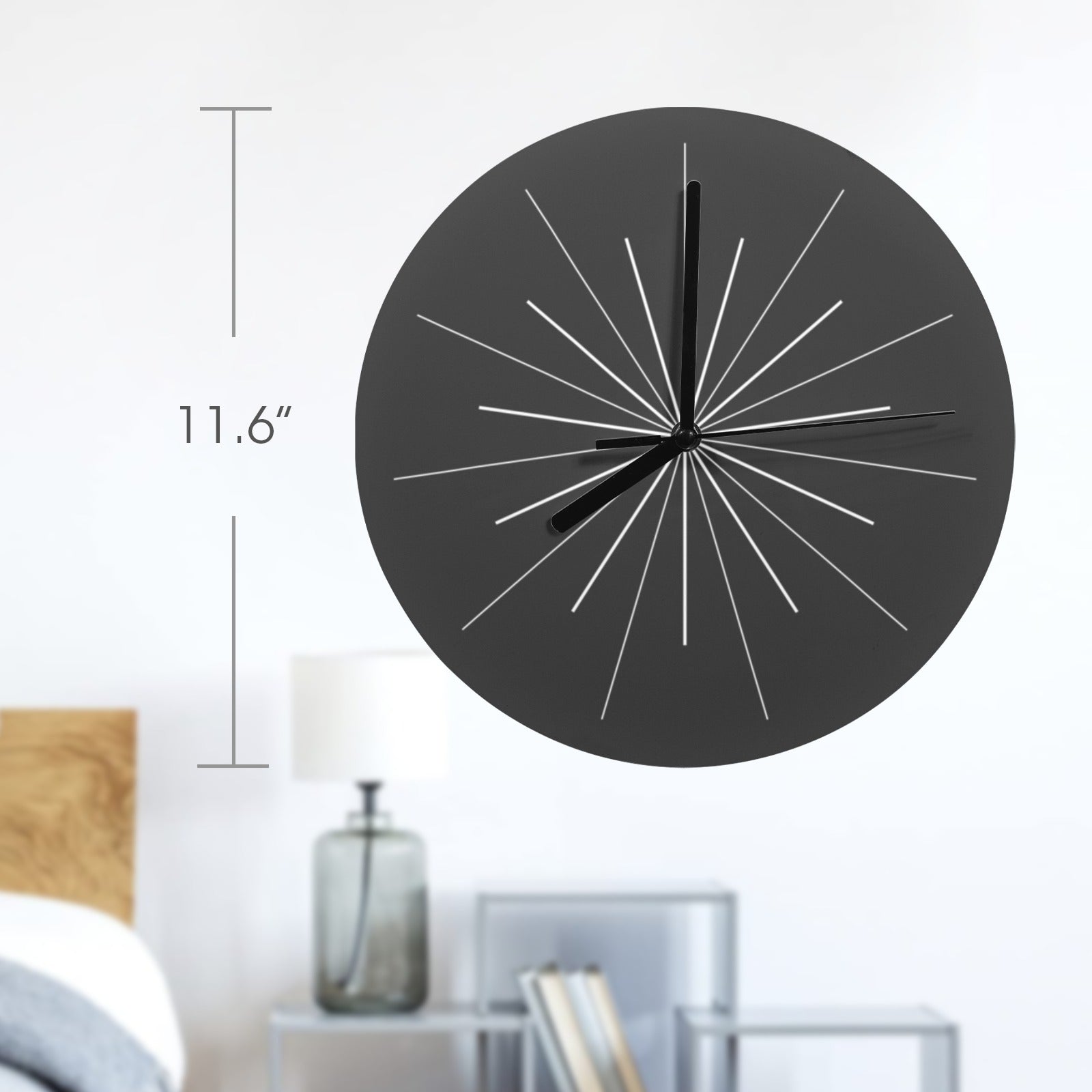 Radial Meridian - Wall Clock with Creative Design