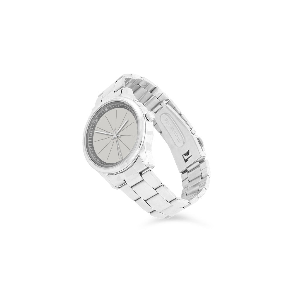 Analog Intersections - Stainless Steel Watch with Creative Design